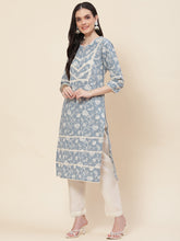 Printed Cotton Kurta With Pants